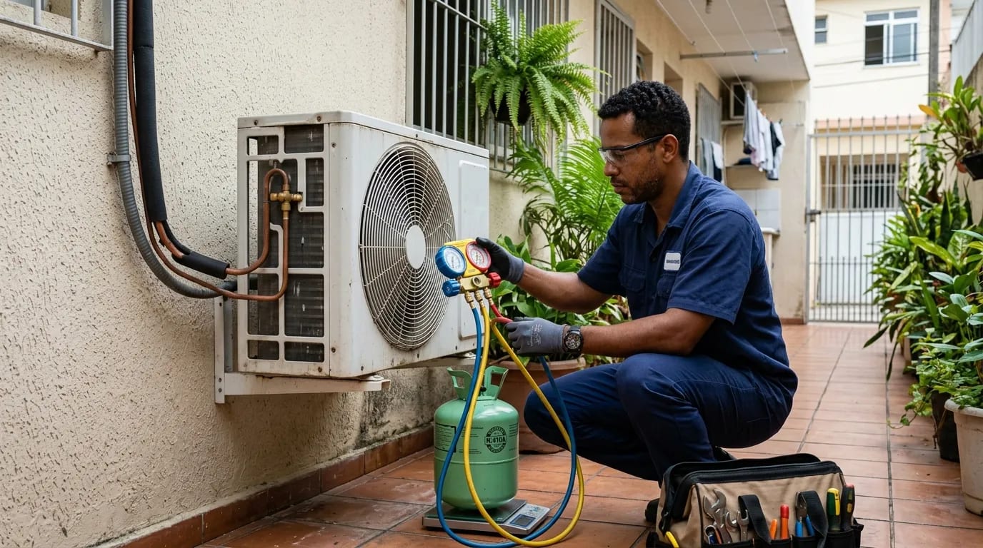 Instalação da condensadora em Recife‑PE
