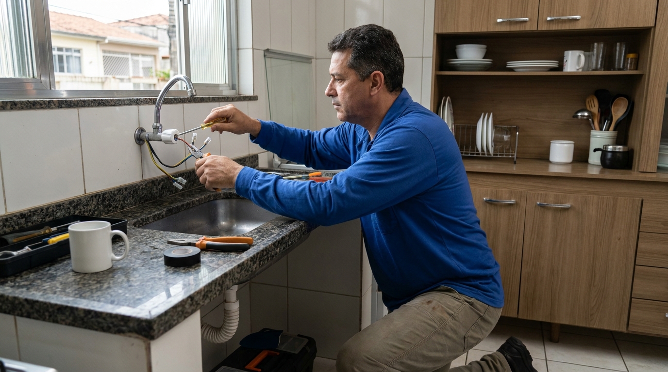 Troca de torneira eletrica em Belém‑PA